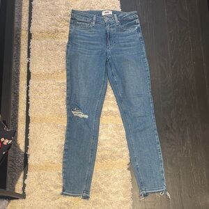 Blue Distressed Women's Jeans